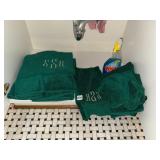 BATHROOM TOWELS, SOAP AND SOAP DISH
