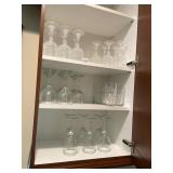 CRYSTAL STEMWARE, CUT GLASS PATTERN, INCLUDES