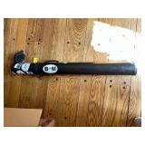 FISHING ROD TUBE, BLACK PLASTIC, HINGED CAP,