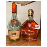 E&J PEACH BRANDY, PAUL MASSON PEACH GRANDE AMBER