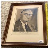 SIGNED FRANKLIN DELANO ROOSEVELT PHOTO