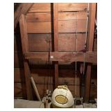 FISHING RODS, SPINNING REEL, PLASTIC BAIT BUCKET,