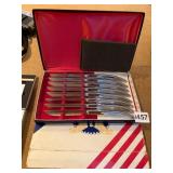 CARVEL HALL STAINLESS STEEL STEAK KNIVES, SET OF