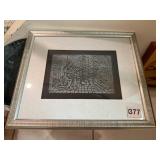 ETCHED METAL ART, RELIGIOUS THEME, SILVER-TONE