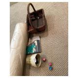 INCLUDES WOVEN BASKET, SPIRAL BOUND BOOK, CERAMIC