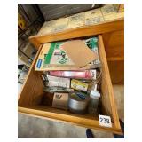 WORKBENCH DRAWER CONTENTS, INCLUDES METAL