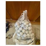 PLASTIC BAG OF ASSORTED GOLF BALLS, INCLUDES