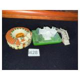 RESIN MINIATURE BUILDINGS, INCLUDES ARCHITECTURAL