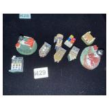 RESIN MINIATURE BUILDINGS, INCLUDES LIGHTHOUSES,