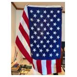 AMERICAN FLAG, COTTON CONSTRUCTION, APPLIQUED