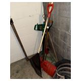 WEED EATER BLOWER, PLASTIC RAKE, SNOW SHOVEL,
