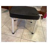 COSCO STEP STOOL, METAL FRAME, PLASTIC TREADED