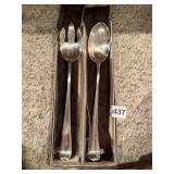 SERVING SET, FORK AND SPOON,