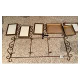 METAL WALL DISPLAY RACK, SCROLLWORK DESIGN,