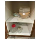 KITCHEN STORAGE, INCLUDES DURALEX GLASS NESTING