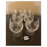 WATERFORD CRYSTAL BRANDY SNIFTERS, DIAMOND CUT