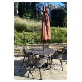 WROUGHT IRON PATIO SET, LATTICE DESIGN, INCLUDES