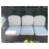 WROUGHT IRON SOFA, GRAPE MOTIF, SCROLLWORK ARMS,