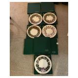 LENOX COLONIAL CHRISTMAS WREATH SERIES PLATES,