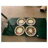 LENOX COLONIAL CHRISTMAS WREATH SERIES PLATES,