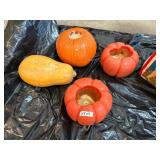 DECORATIVE CANDLES PUMPKINS AND SQUASH