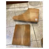 WOOD CUTTING BOARDS, INCLUDES TWO BOARDS, VARIOUS