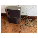 BOSE MODEL 141 SPEAKERS, PAIR, BLACK FINISH,