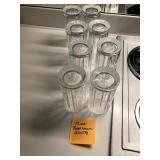 RALPH LAUREN CRYSTAL TUMBLERS, VERTICAL RIBBED