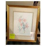 FLORAL PRINT, LILIUM LANCIFOLIUM, BOTANICAL