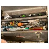 CRAFTSMAN METAL TOOLBOX, INCLUDES STANLEY TAPE