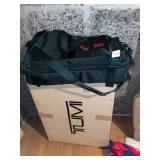 TUMI DUFFEL BAG, GREEN BALLISTIC NYLON, INCLUDES