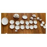 MINIATURE DINNERWARE SET, INCLUDES PORCELAIN