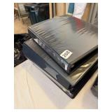BLACK VINYL THREE-RING BINDERS, METAL RINGS,