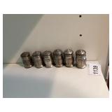 STERLING SILVER SALT AND PEPPER SHAKERS, MATCHING