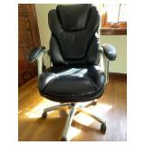 OFFICE CHAIR, FAUX LEATHER, ADJUSTABLE HEIGHT,