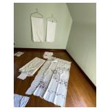 INCLUDES EMBROIDERED TABLECLOTH, ASSORTED WHITE