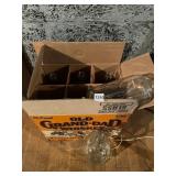 OLD GRAND-DAD WHISKEY CARDBOARD CASE, INCLUDES