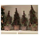INCLUDES DECORATIVE TABLETOP TREES, EVERGREEN