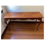 CHERRY WOOD CONSOLE TABLE, FRENCH PROVINCIAL