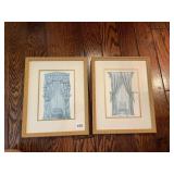INTERIOR DESIGN PRINTS, INCLUDES DRAPERY AND