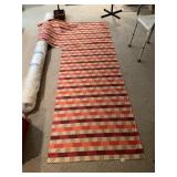 TEXTILE FABRIC, GEOMETRIC BRICK PATTERN,
