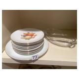 JOSKA BODENMAIS BAVARIA PORCELAIN PLATES, FRUIT