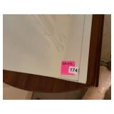 MIRROR, BEVELED EDGE, WOOD FRAME.