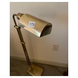 BRASS ADJUSTABLE FLOOR LAMP, SWING ARM,