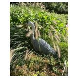 PLASTIC GARDEN DECOR, GREAT BLUE HERON FIGURE,