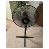 SIMPLE DELUXE PEDESTAL FAN, BLACK METAL