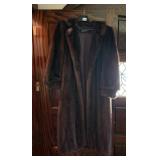 KAUFMANN PITTSBURGH FULL LENGTH FUR COAT, BROWN,
