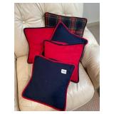 DECORATIVE THROW PILLOWS, INCLUDES TARTAN PLAID,