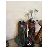 GOLF CLUBS, INCLUDES TAYLOR MADE BURNER 5 WOOD,