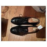 NUNN BUSH MADDOX BLACK DRESS SHOES, LEATHER